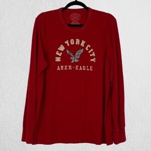 American Eagle Long Sleeve Athletic Fit Shirt